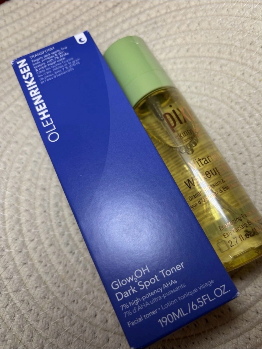 Skincare Bundle OleHenriksen Glow2OH Dark Spot toner & Pixi Vitamin Wakeup Mist